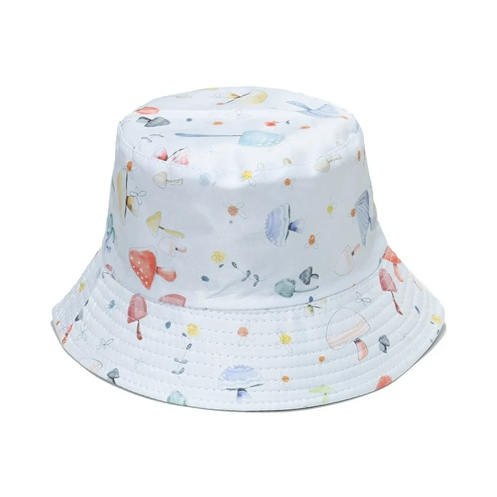 NEWBLOM Beach Sun Hat ,Mushroom Print Reversible Bucket Hat