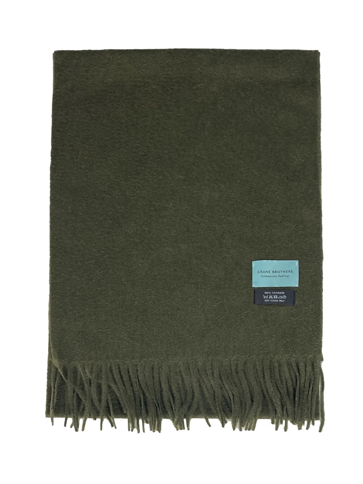 Olive Cashmere Scarf