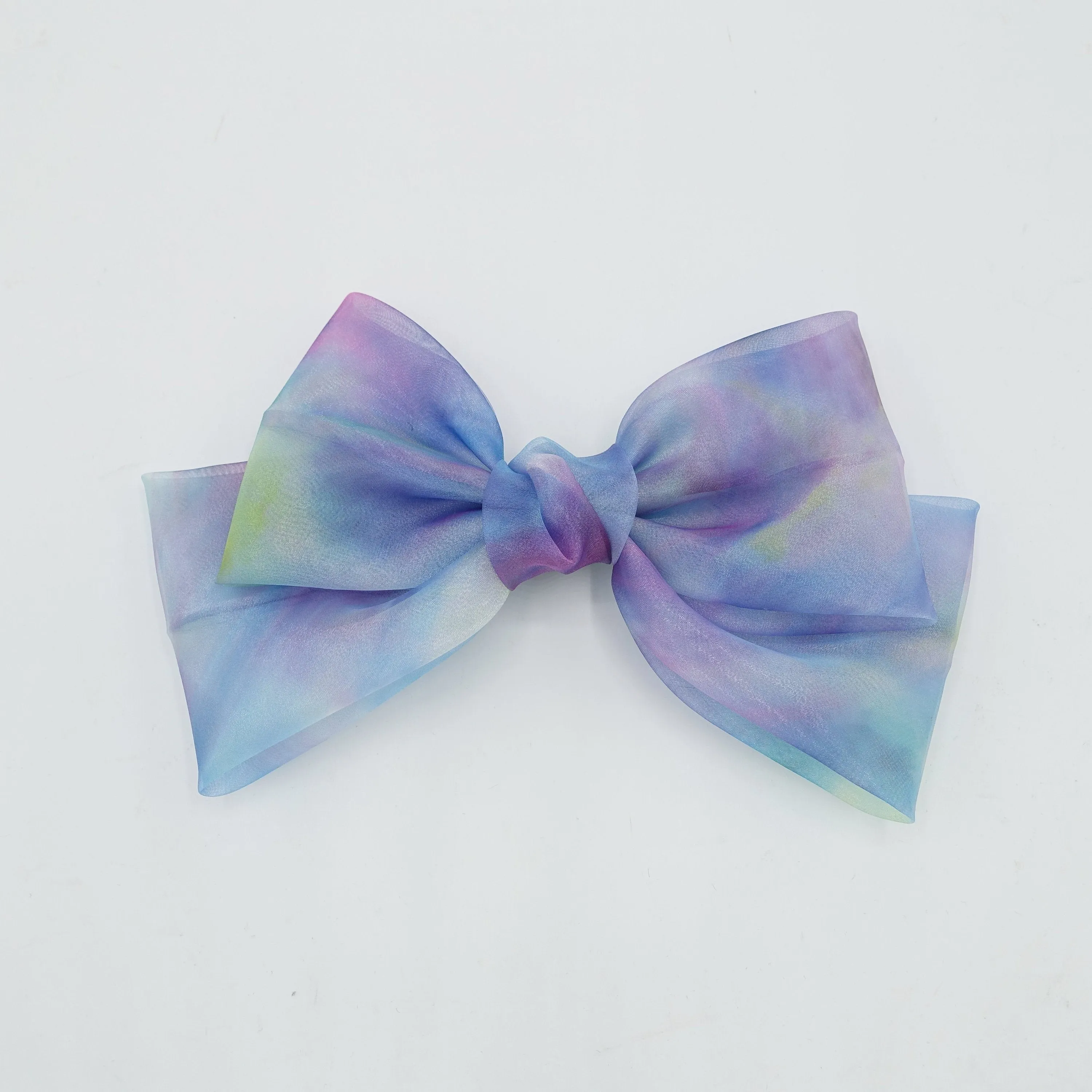 organza galaxy big hair bow women hair accessory