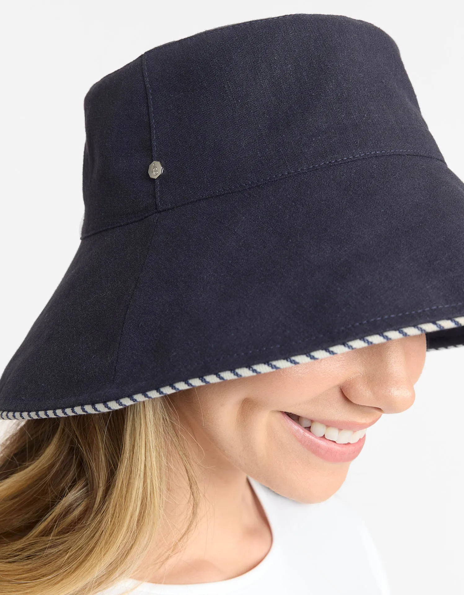 Palm Beach Cotton Linen Sun Hat UPF 50 