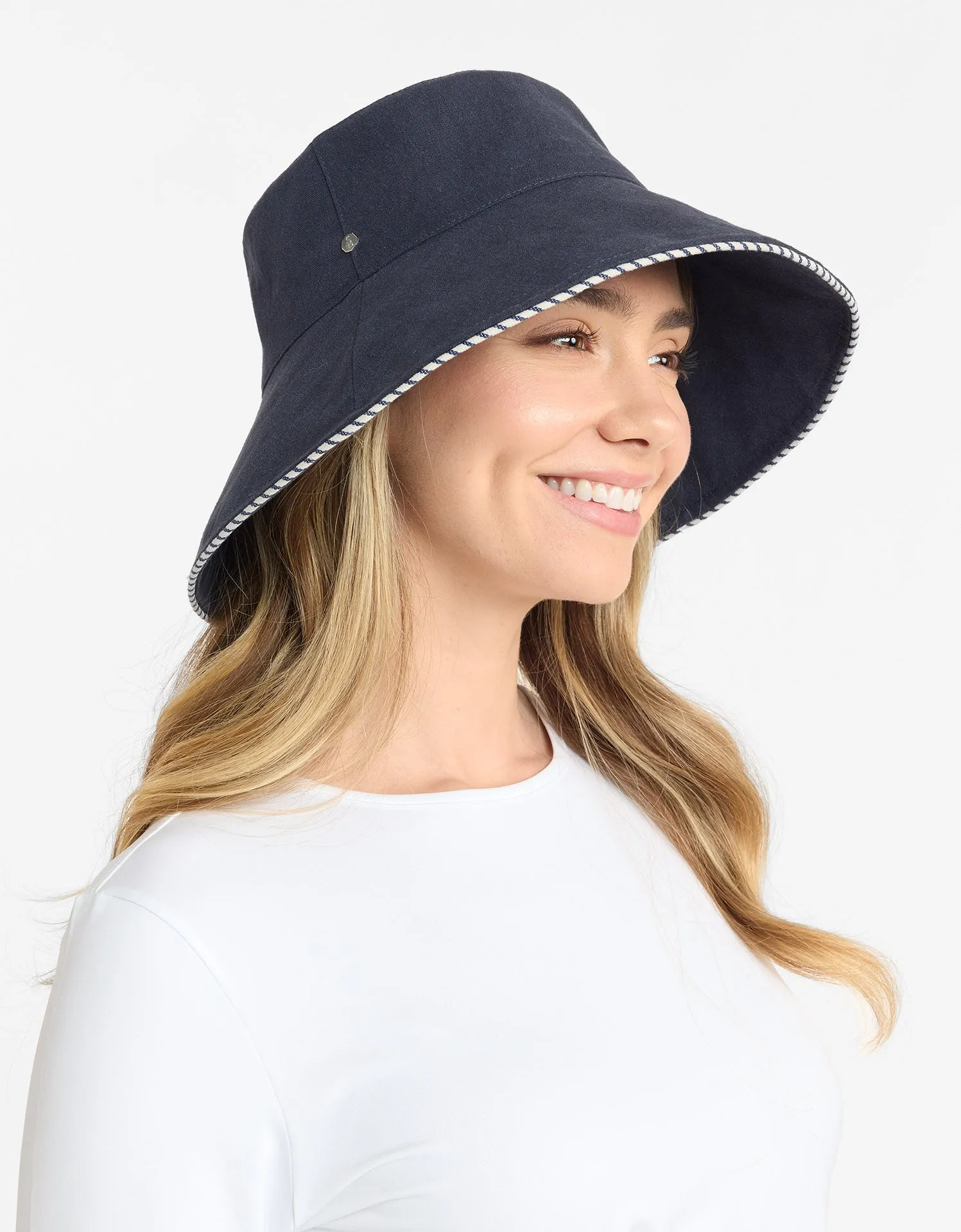 Palm Beach Cotton Linen Sun Hat UPF 50 