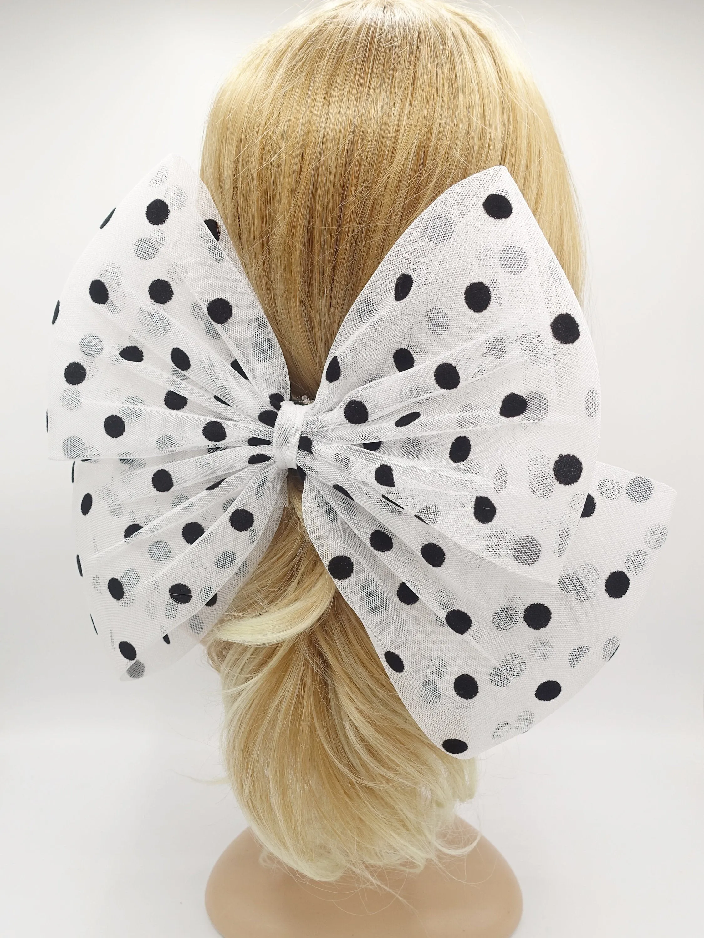 patterned Jumbo bow event cosplay hair accessory for women