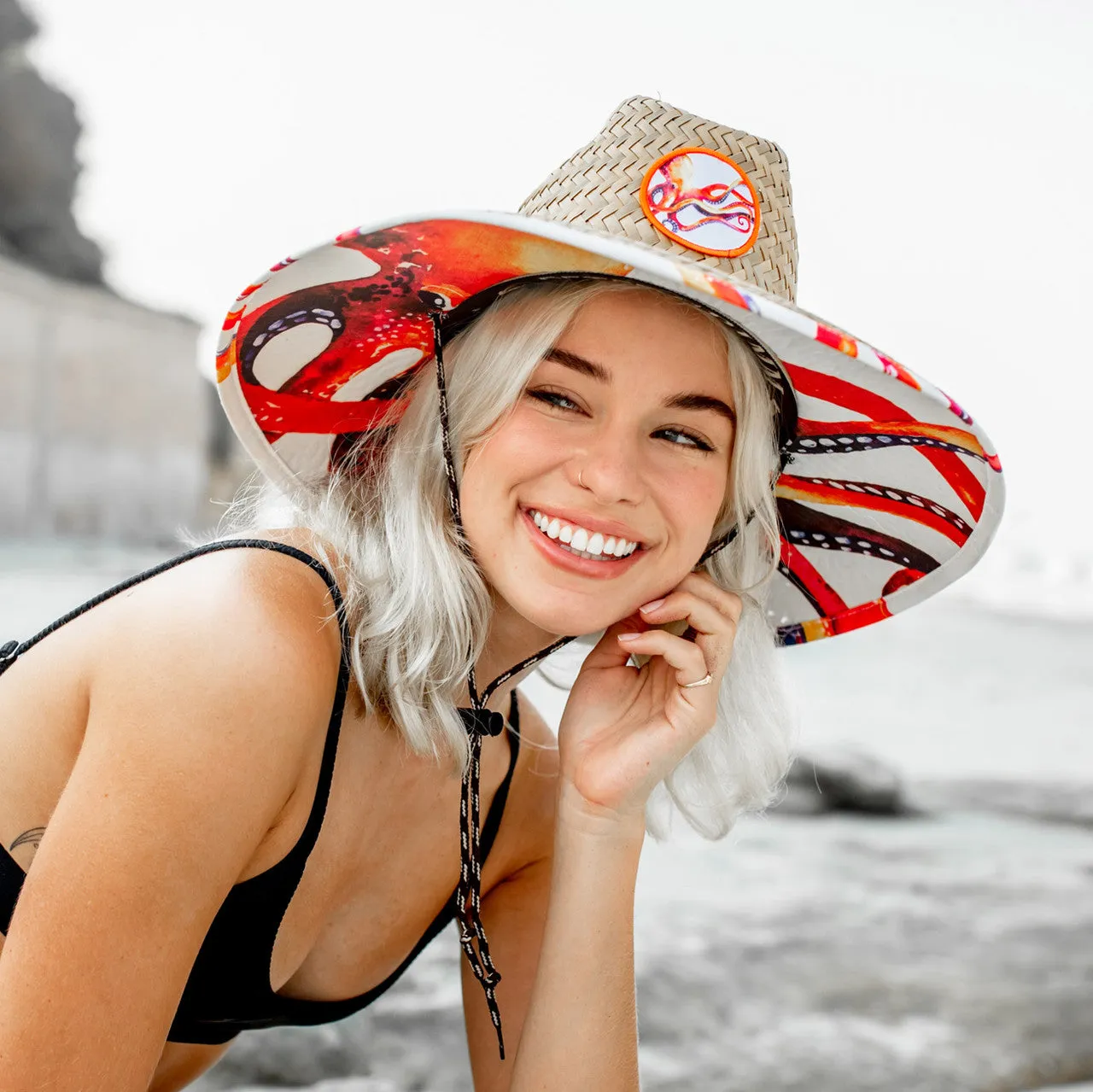 Peter Grimm - Octopus Straw Lifeguard Hat