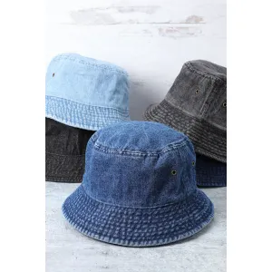 *PREORDER* (Ships 07/17) Denim Bucket Hat; (2 Options)