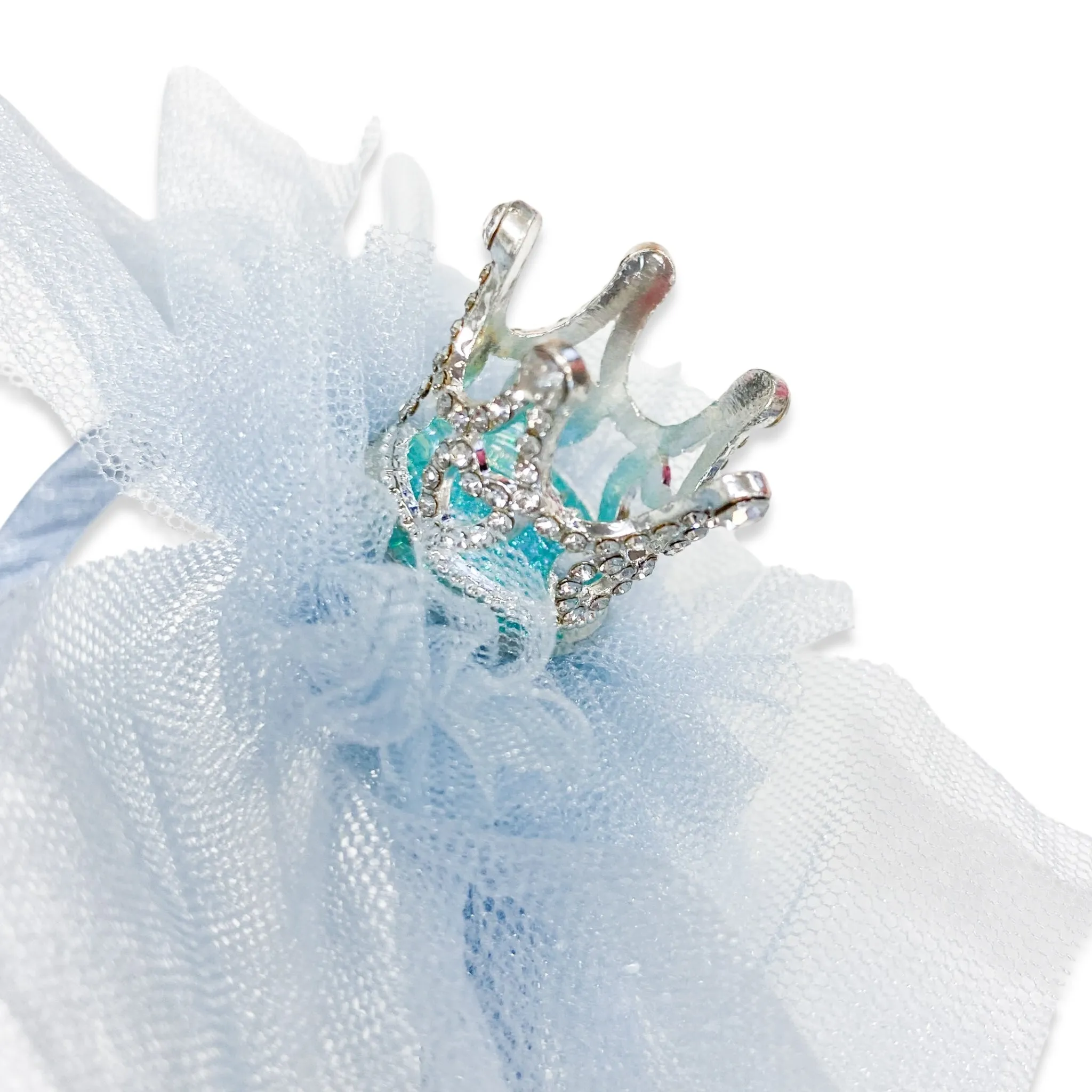 Princess Heart Crown Headband -BLUE