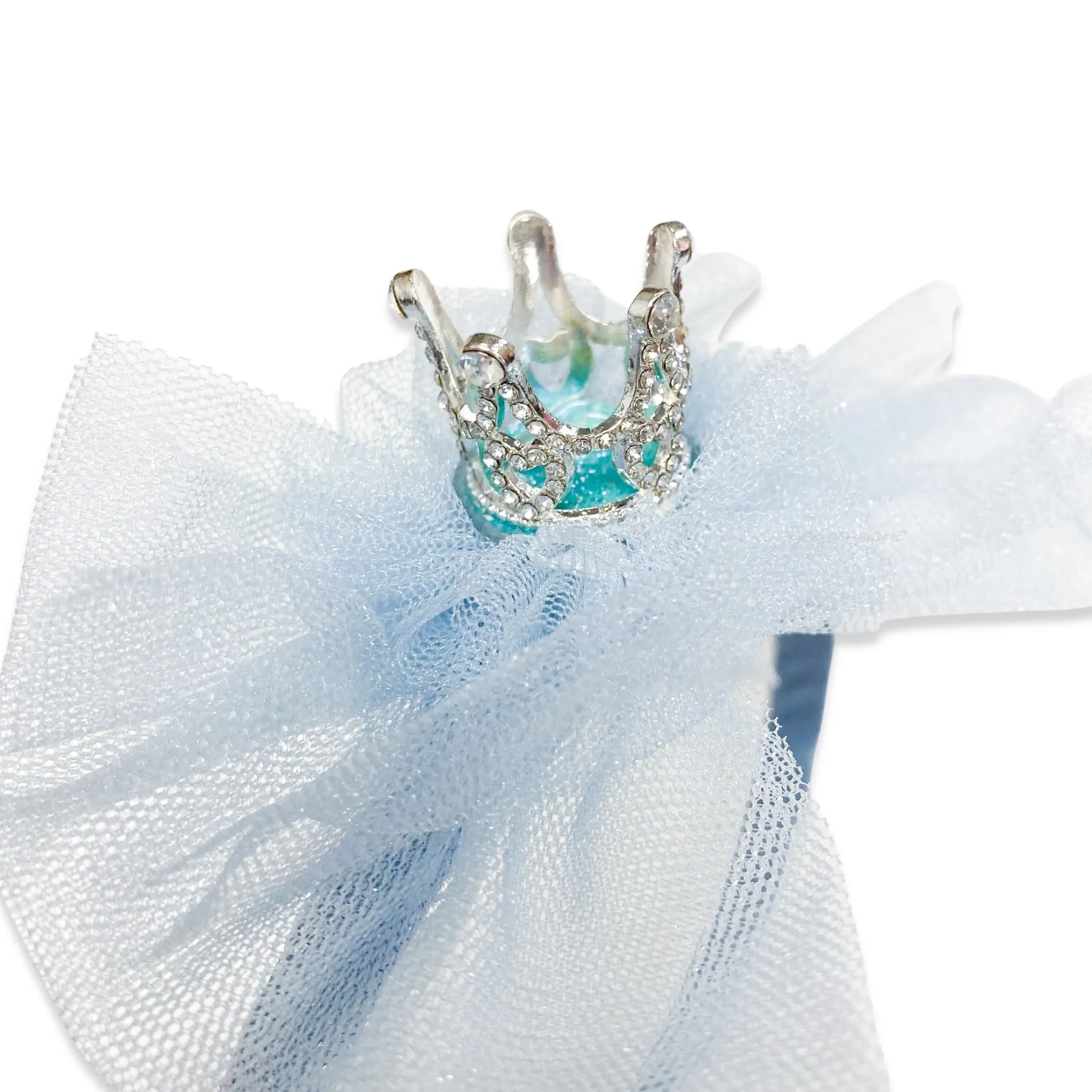 Princess Heart Crown Headband -BLUE