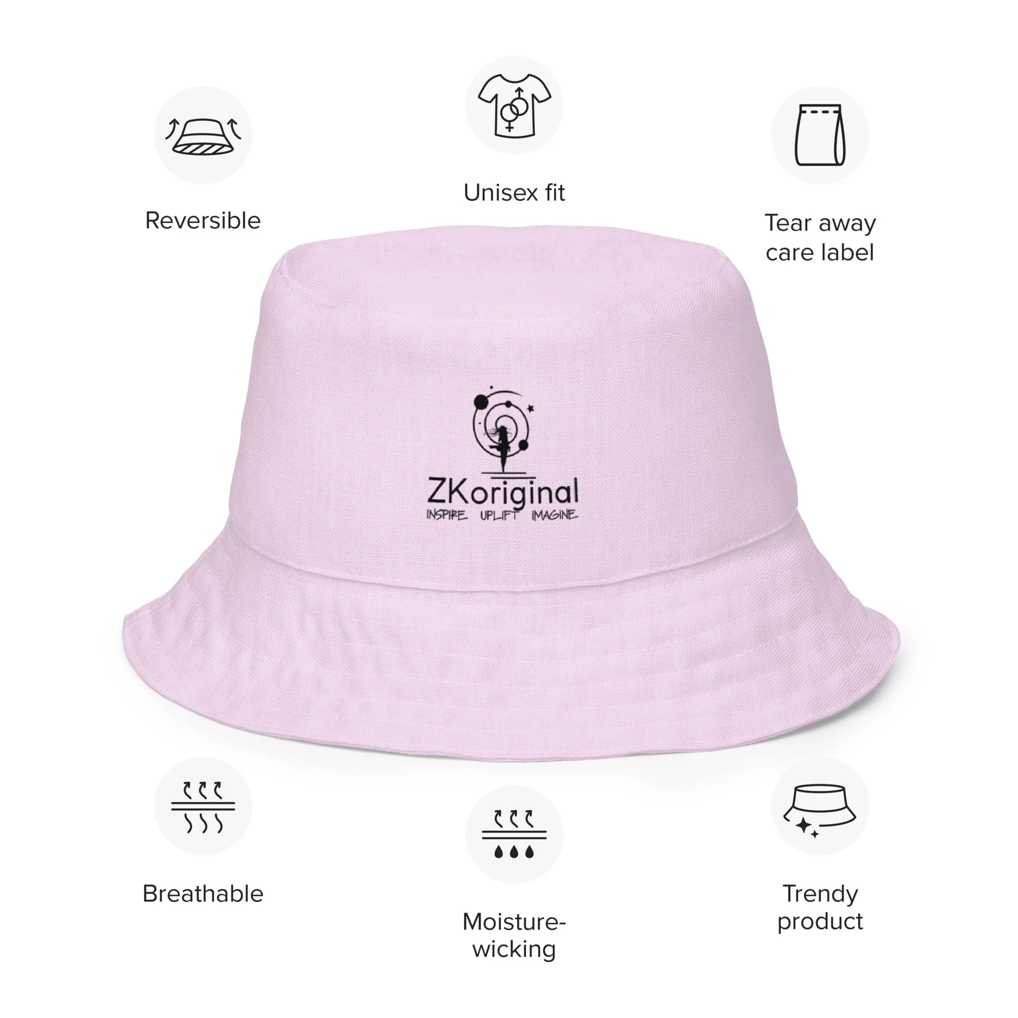 "Sparkling Love Diamond Affair" Collection - Designer Reversible Bucket Hat