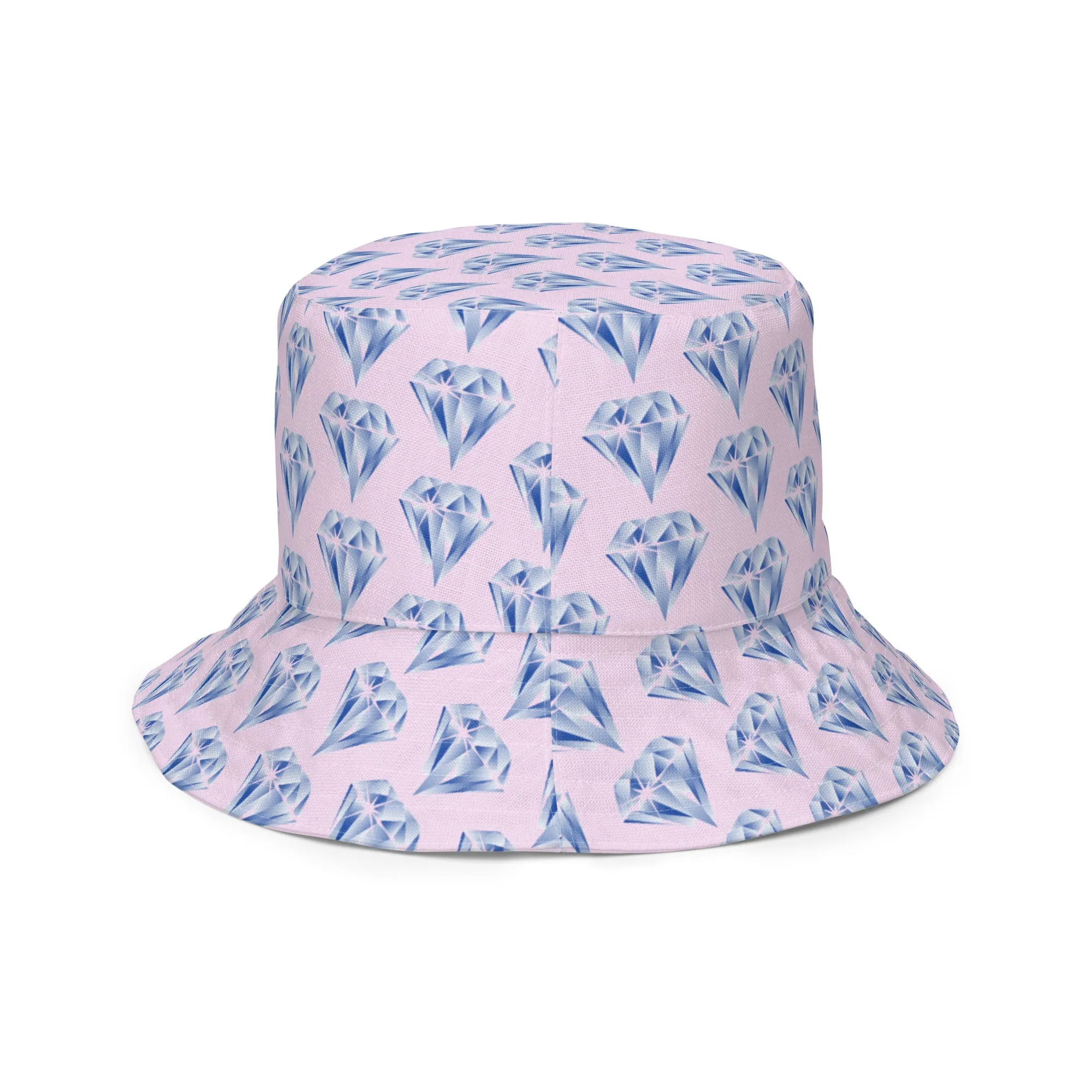 "Sparkling Love Diamond Affair" Collection - Designer Reversible Bucket Hat