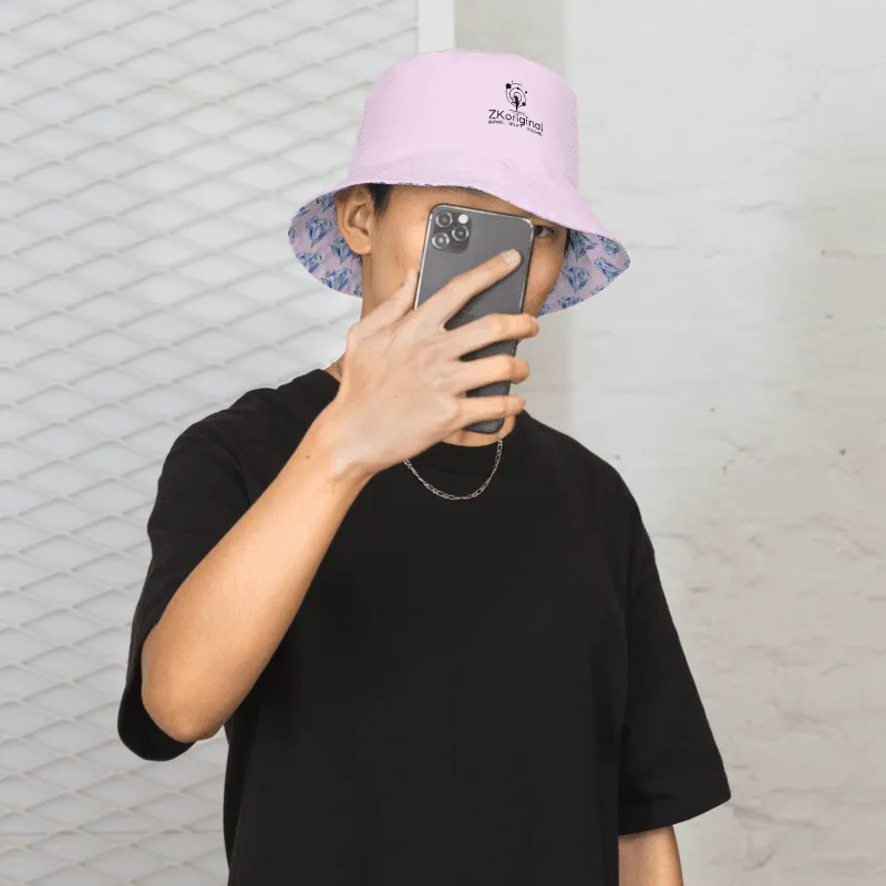 "Sparkling Love Diamond Affair" Collection - Designer Reversible Bucket Hat