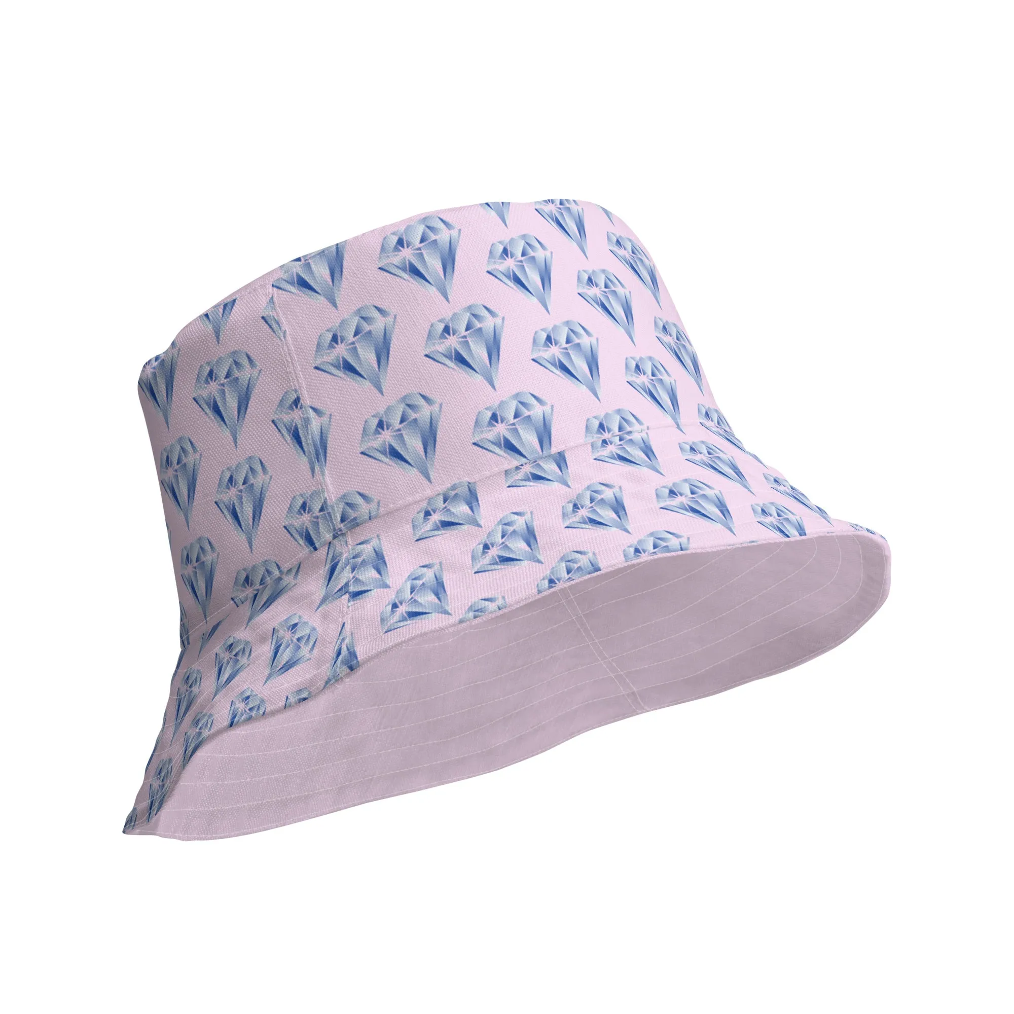 "Sparkling Love Diamond Affair" Collection - Designer Reversible Bucket Hat