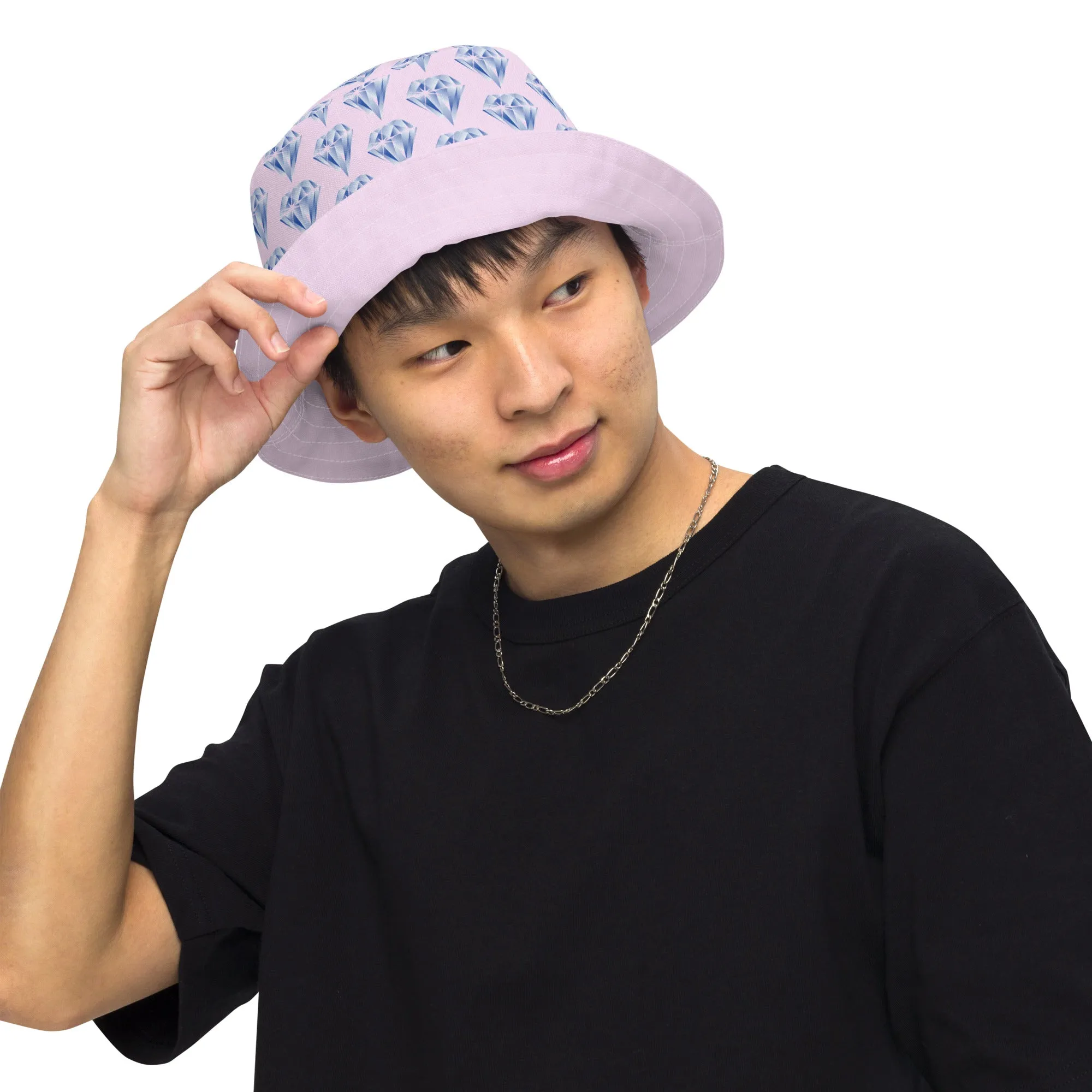 "Sparkling Love Diamond Affair" Collection - Designer Reversible Bucket Hat