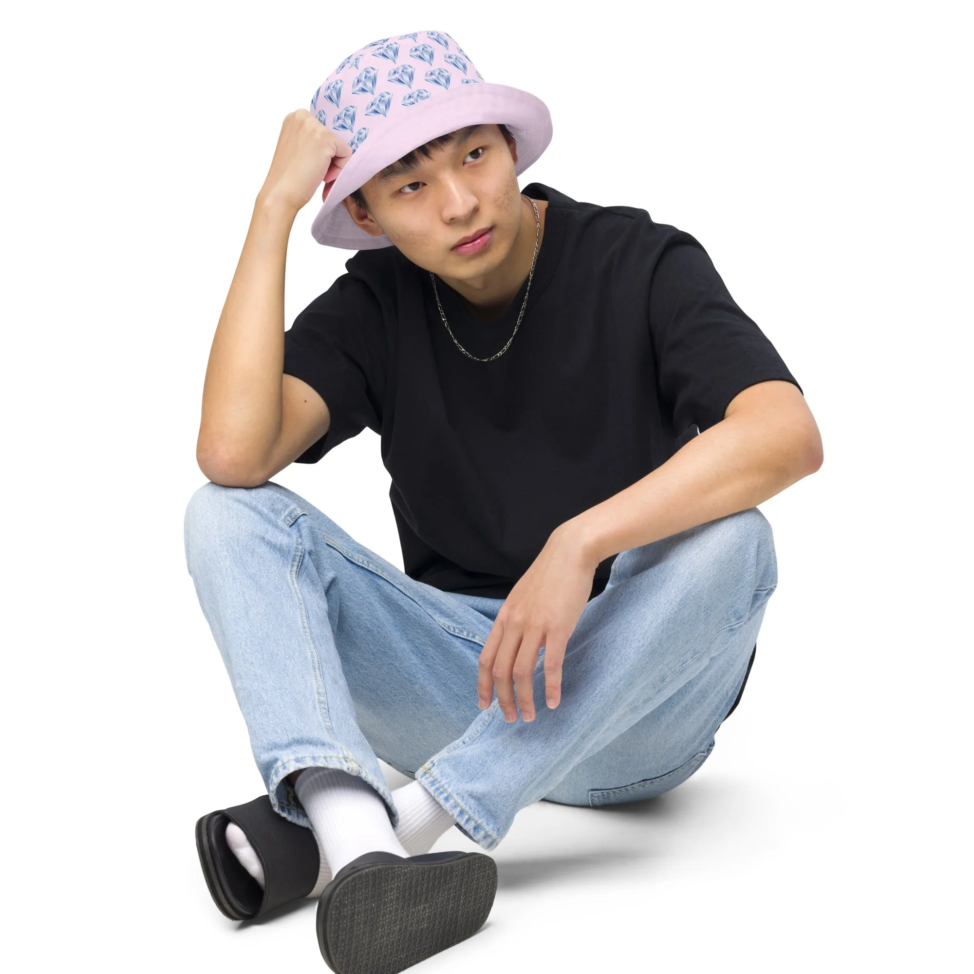 "Sparkling Love Diamond Affair" Collection - Designer Reversible Bucket Hat