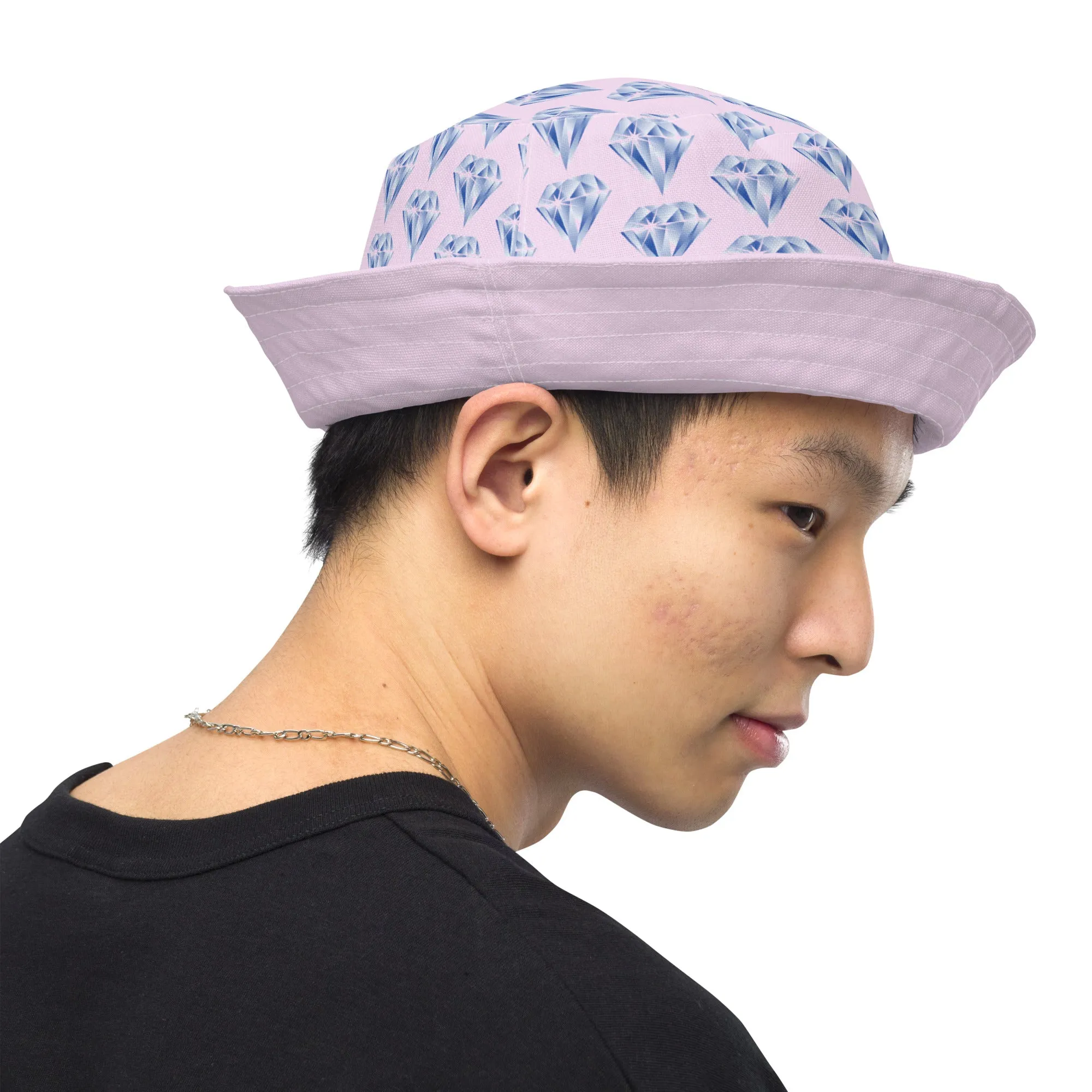 "Sparkling Love Diamond Affair" Collection - Designer Reversible Bucket Hat