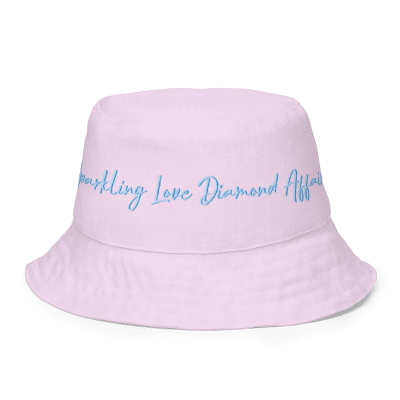 "Sparkling Love Diamond Affair" Collection - Designer Reversible Bucket Hat