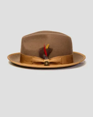 SG Trilby Fedora Hat – Brown