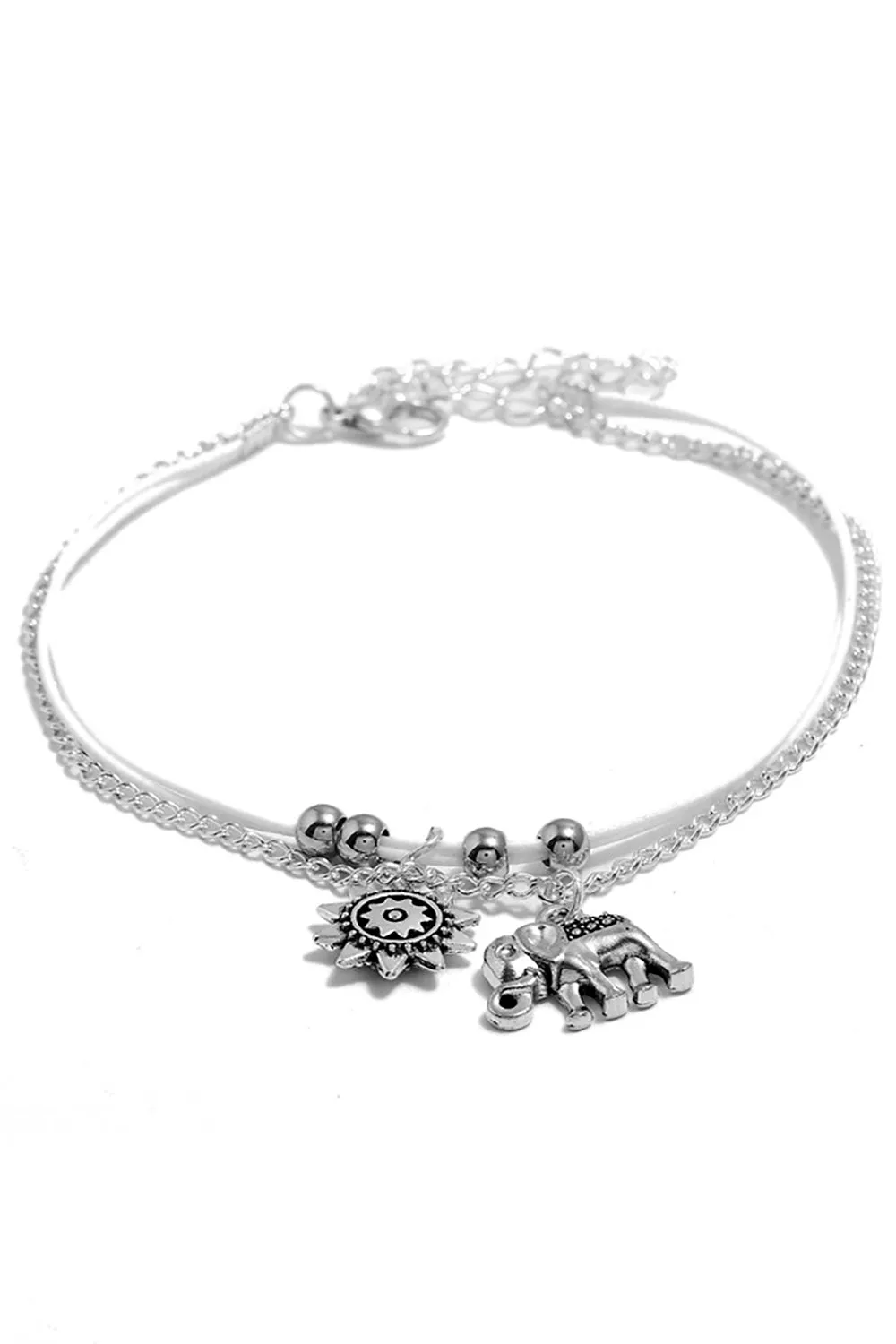 Silver Boho Style Anklet