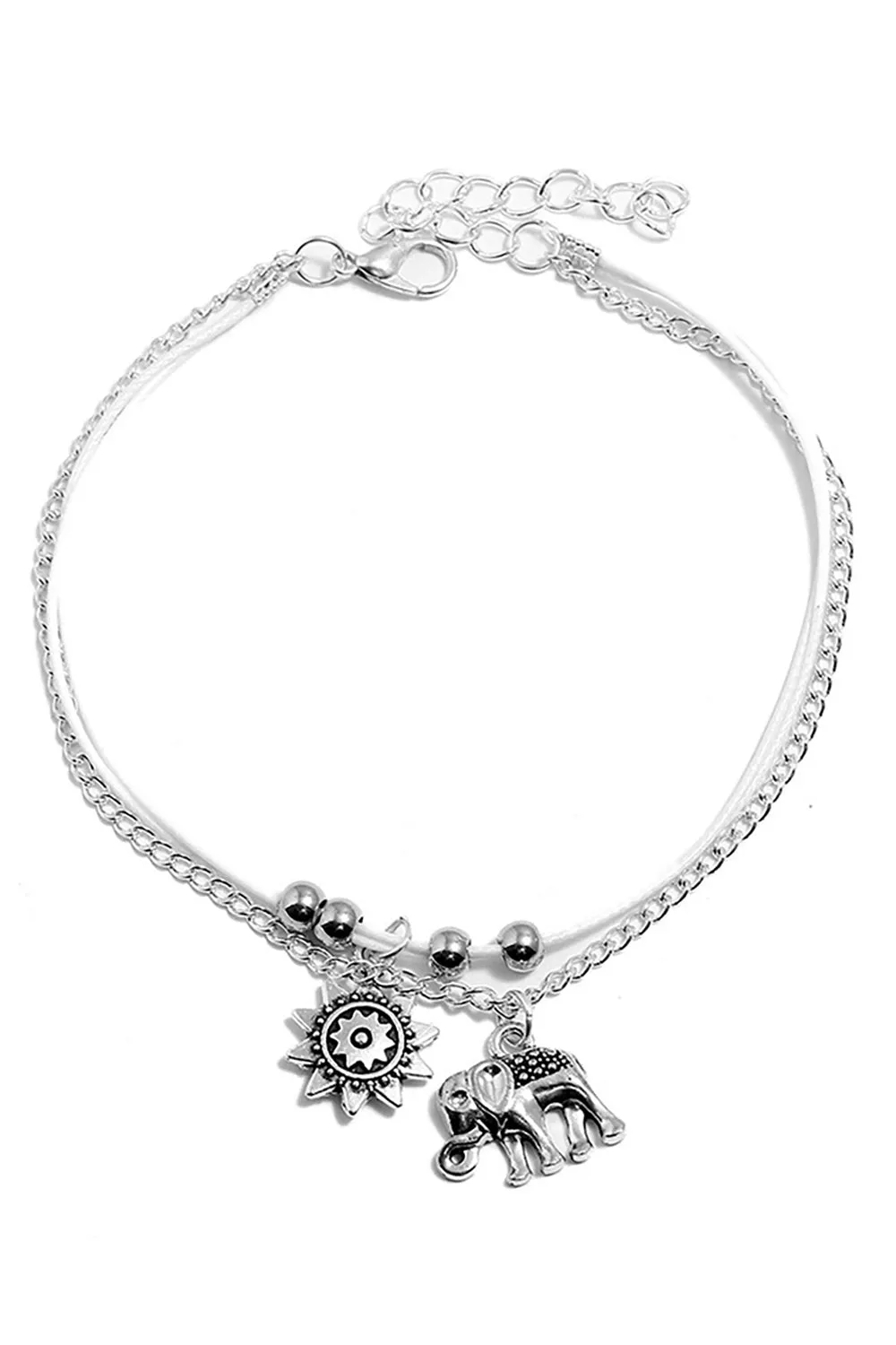 Silver Boho Style Anklet