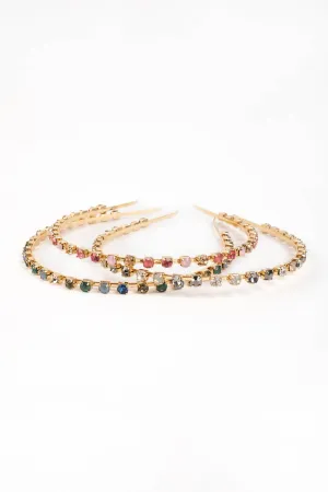 Skinny Multi Crystal Headband