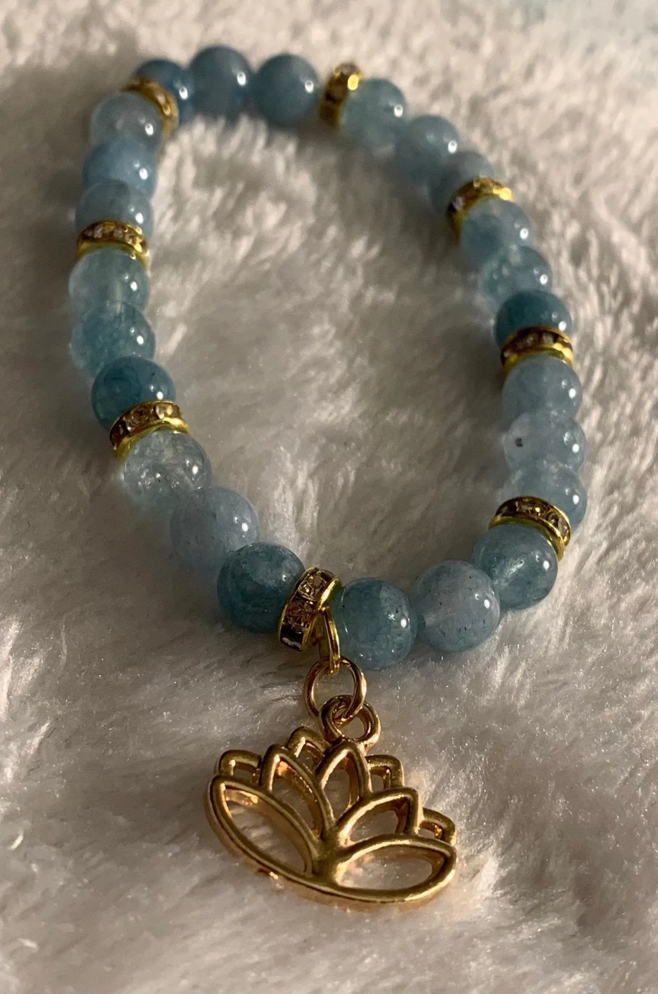 🔴SOLD🔴Amphitrite- Handmade Genuine Aquamarine Bracelet