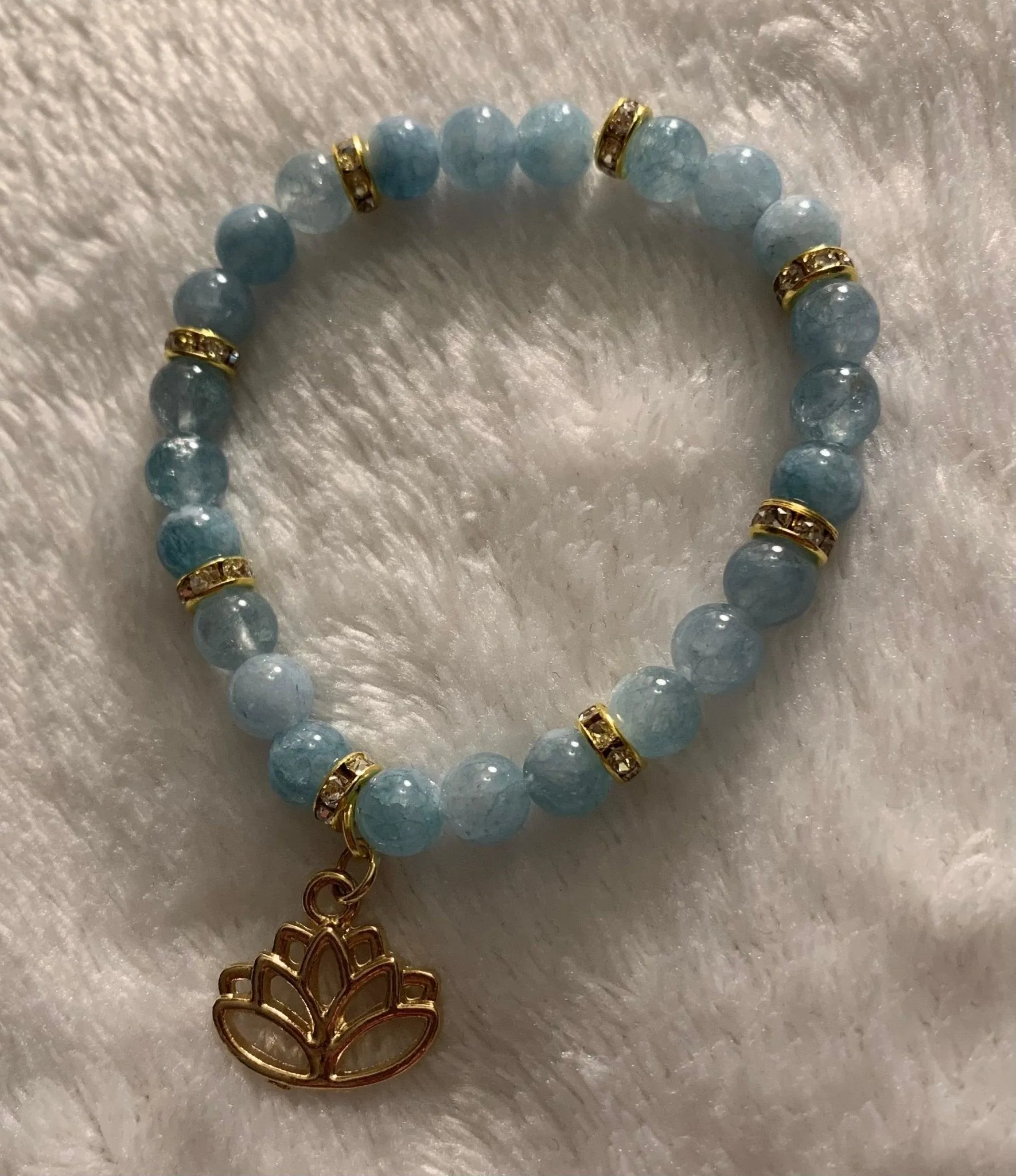 🔴SOLD🔴Amphitrite- Handmade Genuine Aquamarine Bracelet