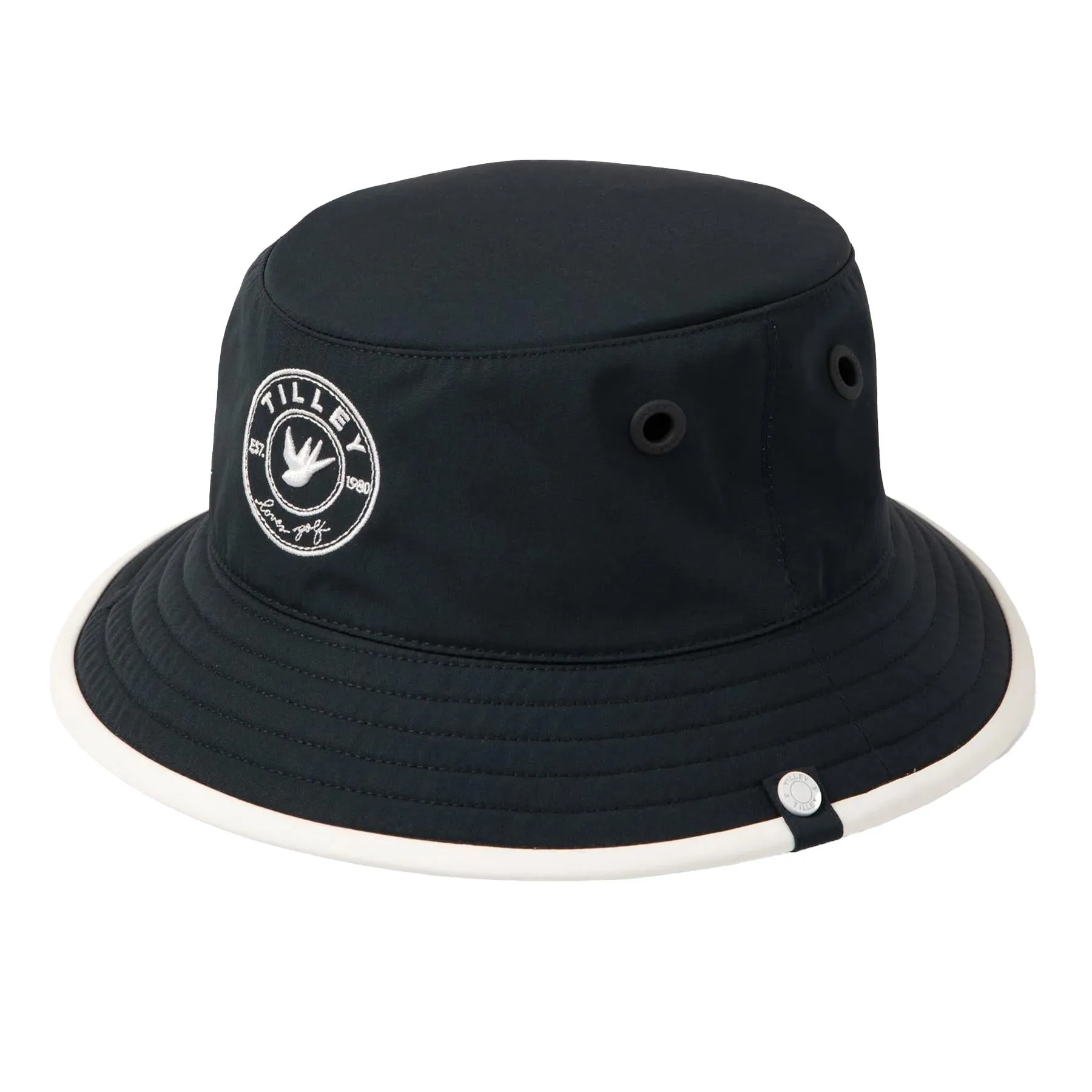 Tilley Crest Bucket Hat Navy/White - AW24