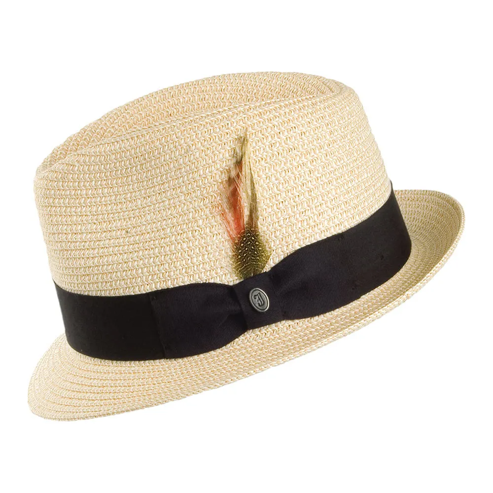 Toyo Straw Trilby Hat Natural Wholesale Pack