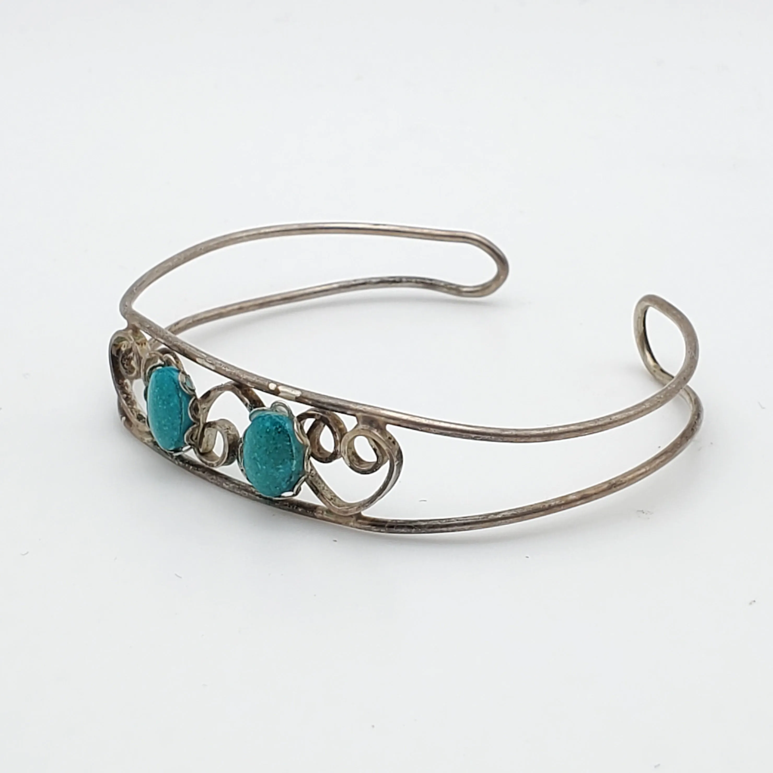 Vintage Delicate Handmade Turquoise Bracelet