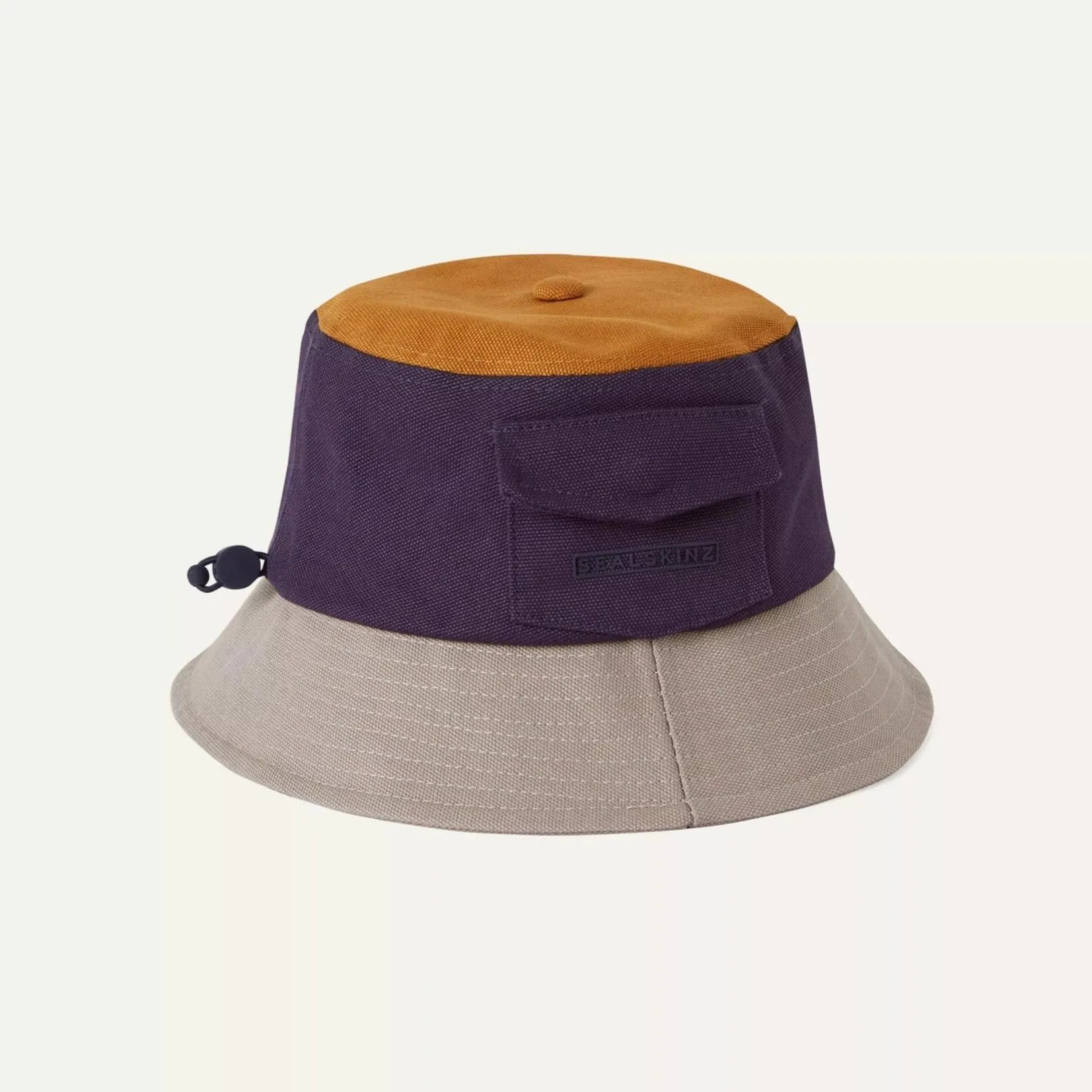 Waterproof Canvas Patch Pocket Bucket Hat