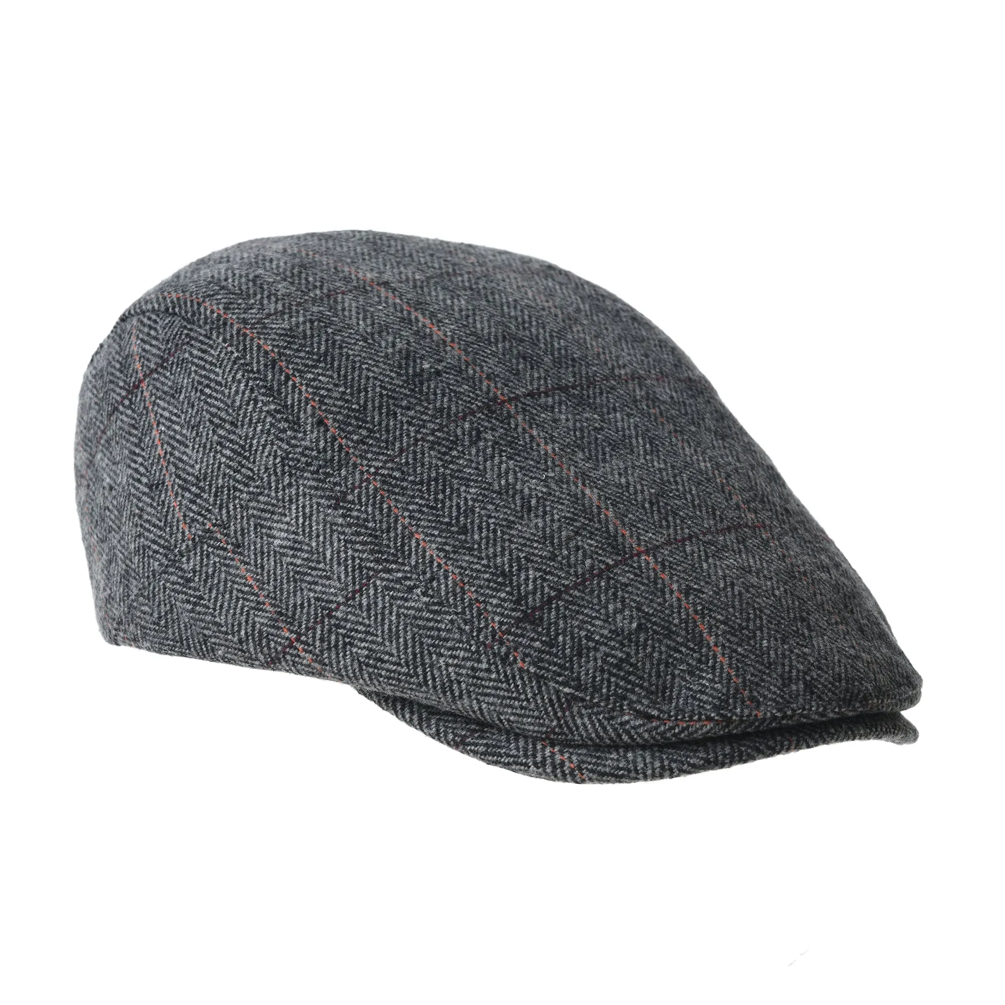 Wool Blend Flat Cap Classic Herringbone Ivy Gatsby Hat YZ30100