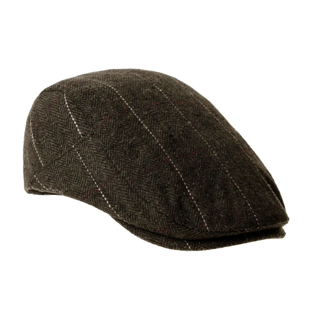 Wool Blend Flat Cap Classic Herringbone Ivy Gatsby Hat YZ30100