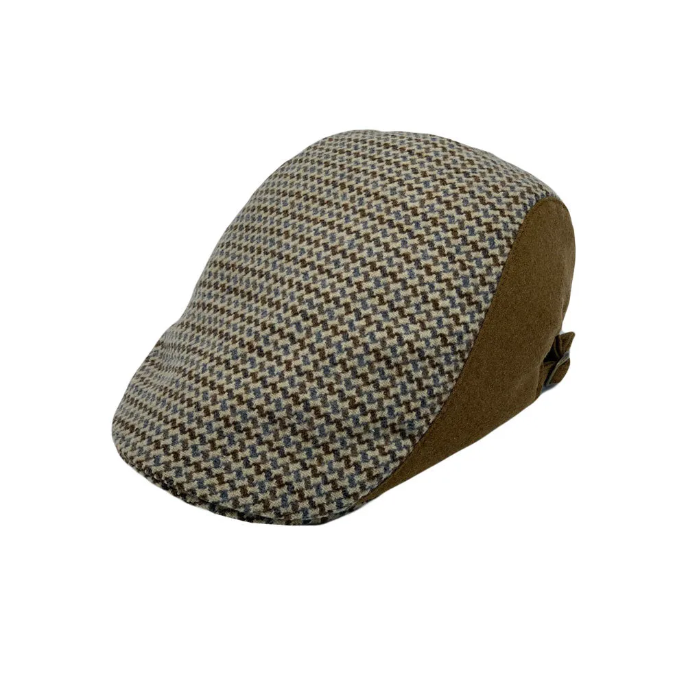 Wool Plaid Check Newsboy Cap - Ivy Gatsby Cabbie Hat - Winter Golf Driving Cap LD31577