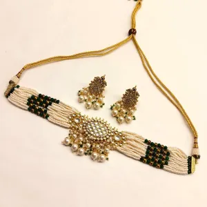 Zara Pearl Kundan Choker