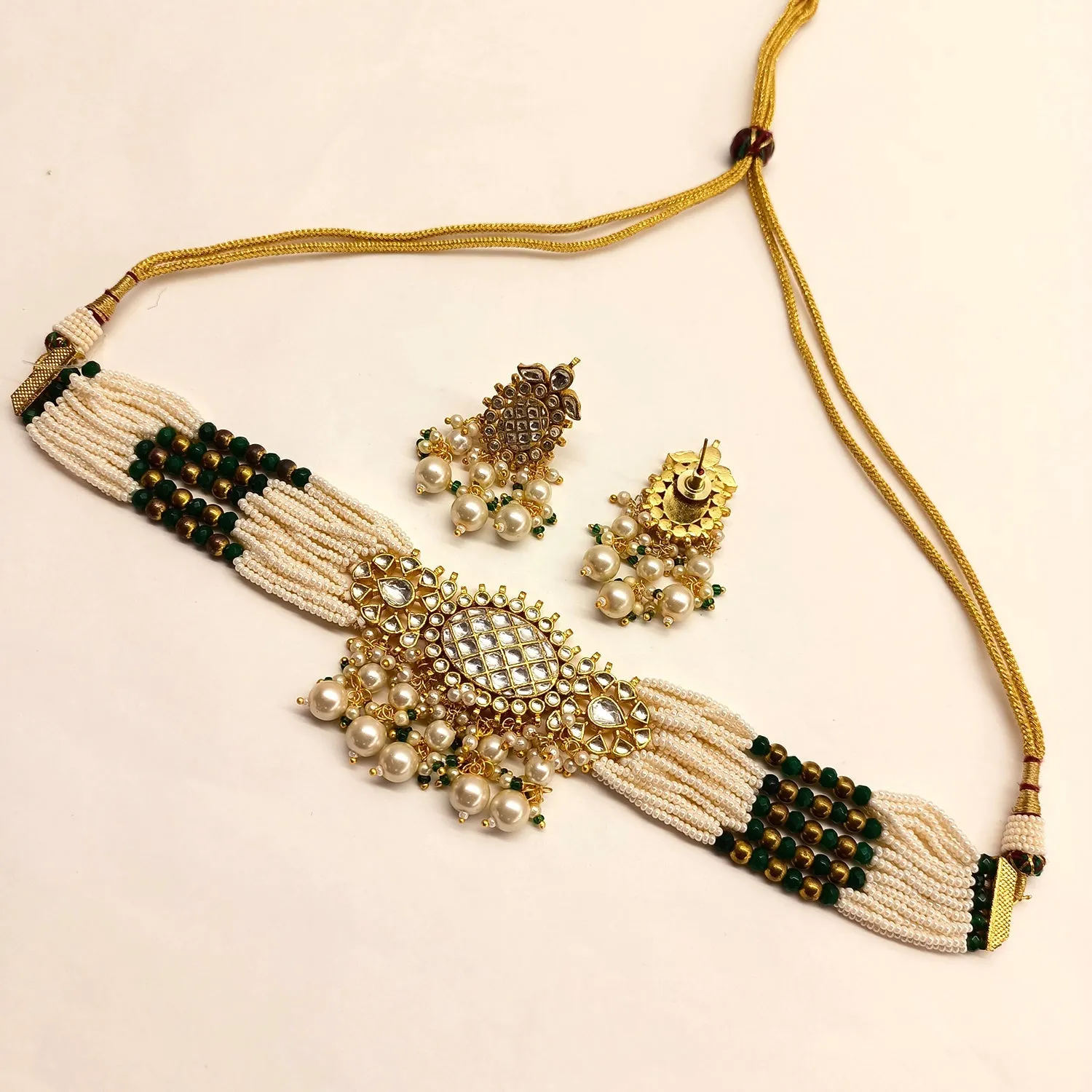 Zara Pearl Kundan Choker